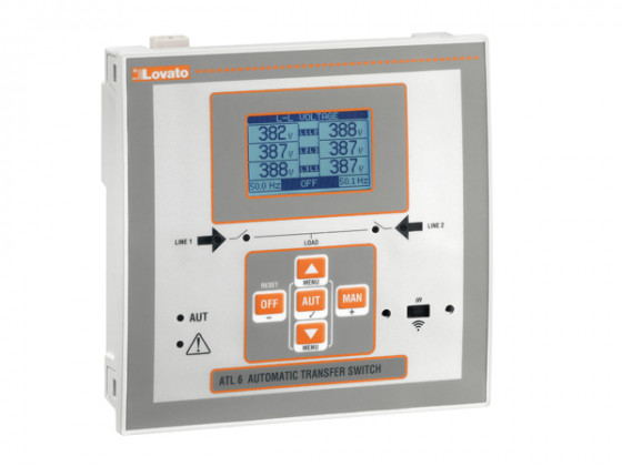 Контроллер АВР Lovato ATL610 (два ввода, ЖК экран, доп. модули) Контроллер АВР Lovato ATL610 (два ввода, ЖК экран, доп. модули)