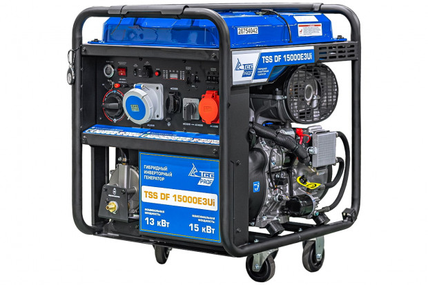 Гибридный инверторный генератор TSS DF 15000E3Ui