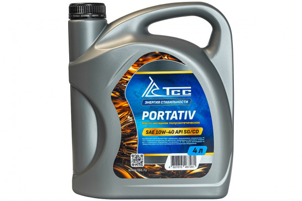 Масло моторное полусинтетическое универсальное SAE 10W-40, API SG/CD (PORTATIV, канистра 4л/ Motor oil 4liter can) Масло моторное полусинтетическое универсальное SAE 10W-40, API SG/CD (PORTATIV, канистра 4л/ Motor oil 4liter can)